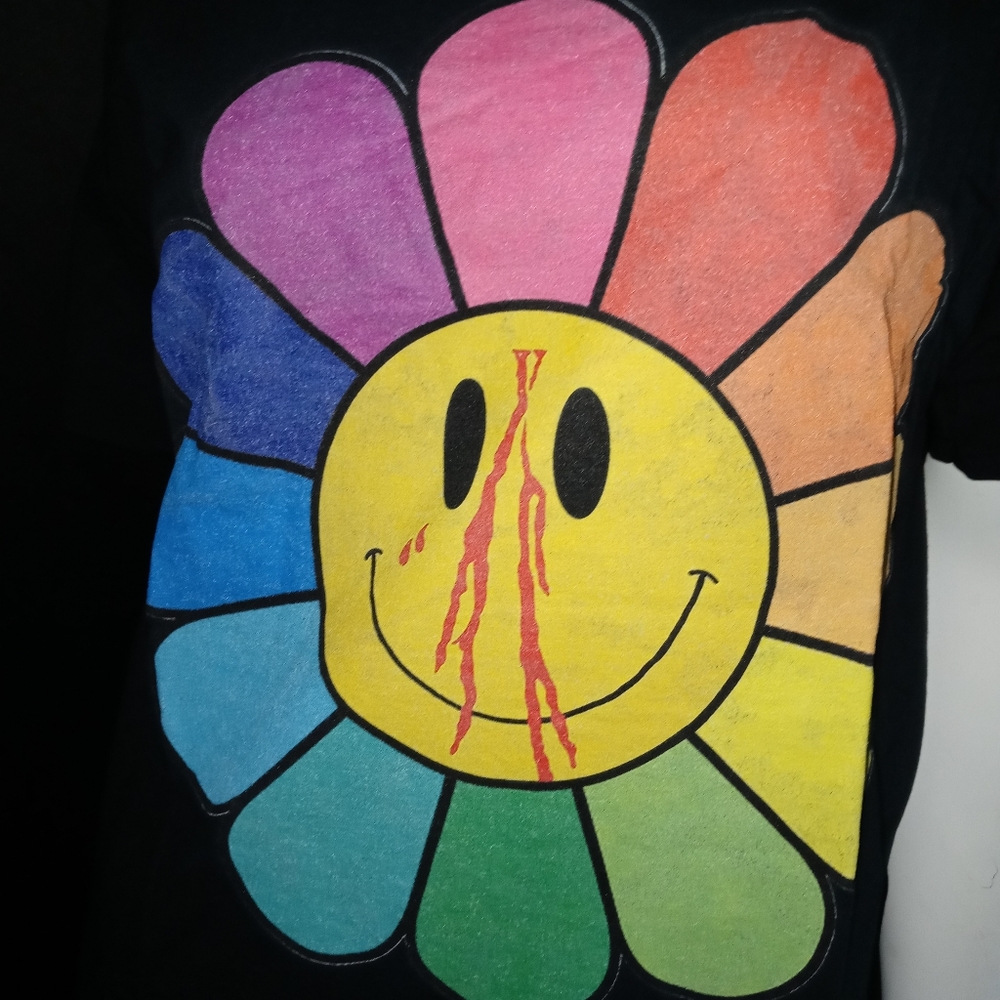 💜Rainbow Flower💜 Women's Printed T-Shirt - Picture 3 of 7